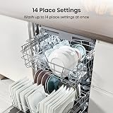Hisense Fully Integrated Dishwasher Silver D Rated 14 Place Auto Dry view 5
