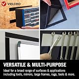 VELCRO Brand Heavy Duty Stick On Tape Cut-to-Length 50mm x 5m Black view 4