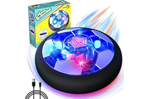 Freecat Rechargeable Hover Soccer Ball for Kids - Boy Birthday Gifts Age 6, 7, 8, 9, 10, 11, 12 Year Old, Indoor Light-Up Air Power Floating Soccer Ball Boy Toys for Kids Age 4-6, 6-8, 8-12