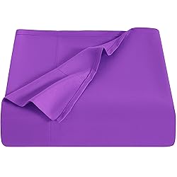 NTBAY California King Flat Sheet Only - Brushed