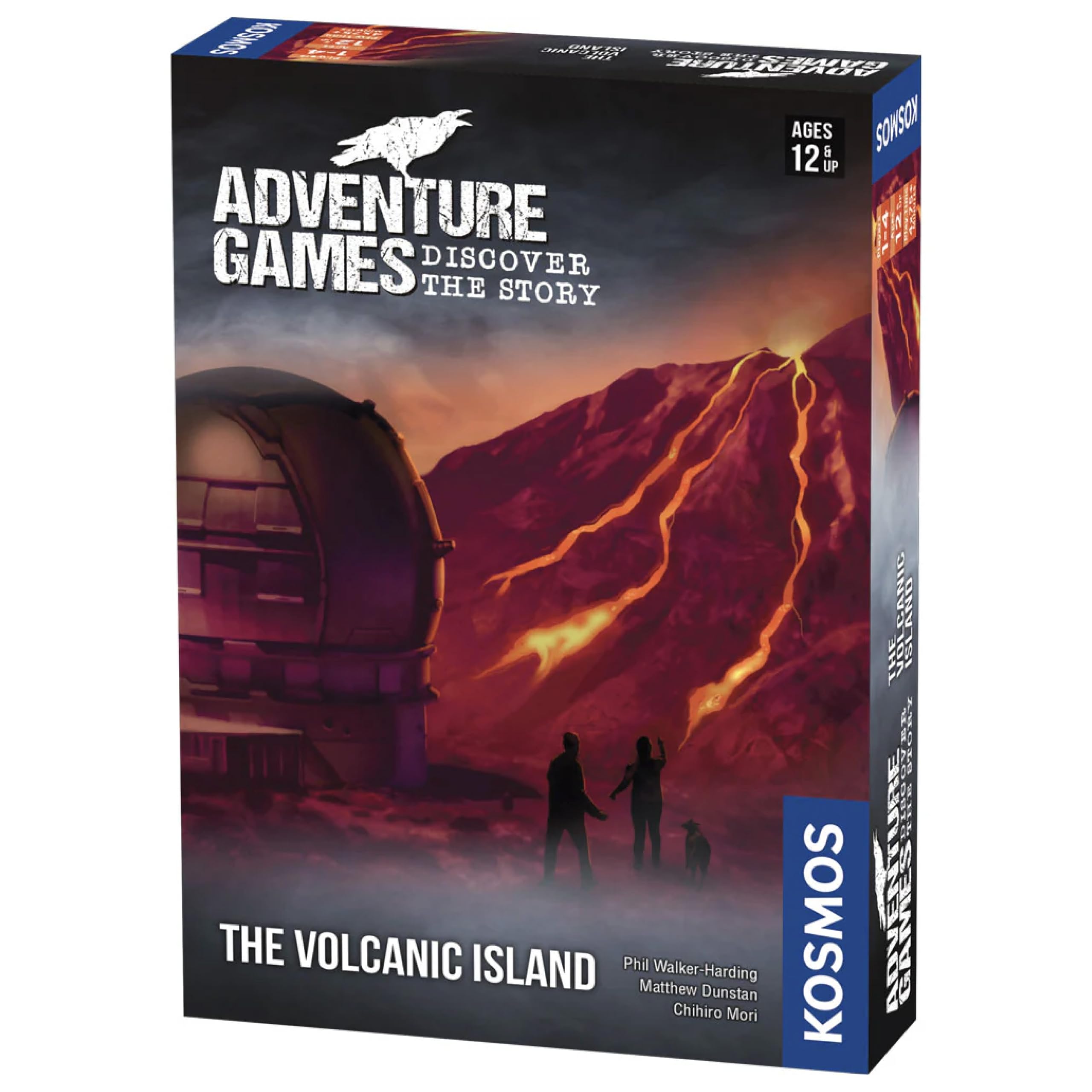 Thames & Kosmos Adventure Games: The Volcanic Island, Cooperative Card Games for Adults and Kids, Board Games for Game Night, For 1 to 4 Players, Age 12+