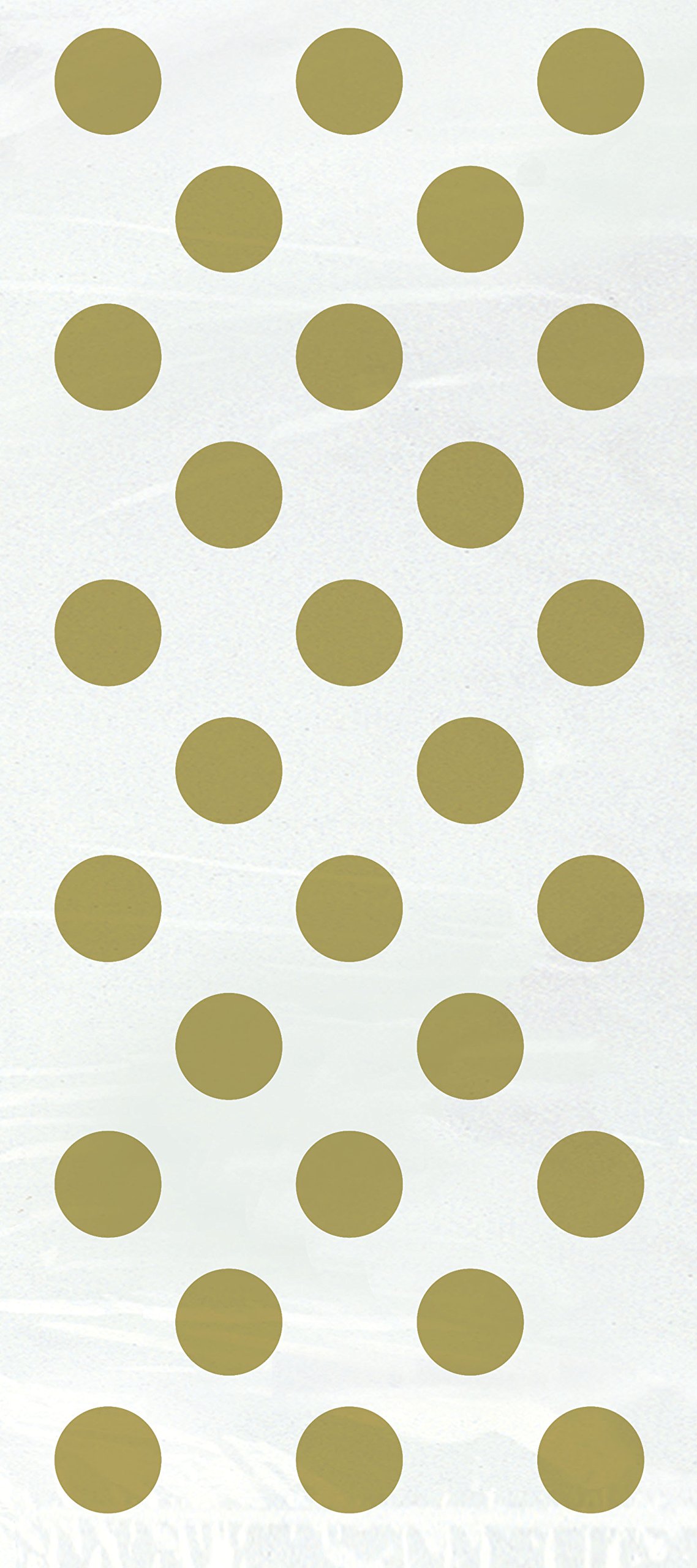 Unique Party 62181 - Cellophane Gold Polka Dot Party Bags, Pack of 20