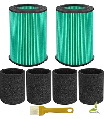 2x VF6000 Filter Für Ridgid & Husky Staubsauger – Inkl. 2 Schaumstoffhüllen, Waschbar