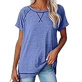 Aokosor Summer Tops for Women Casual 2025 Loose Fitting Outfits Workout