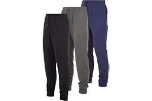 DARESAY Mens Lounge Pants With Pockets - Mens Pajama Pants - Lounge Pants Men, Up to 3XL Pack Of 3
