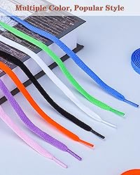 Teskyer 4 Pairs of Flat Shoe Laces, Shoelaces for