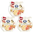 AMOS 4D Gummy Goldfish Lucky Fish Candy, 3D Goldfish-Shaped Filled Gummies, Made with Real Mango & Peach Juice, Gluten-Free, 65g per Bag (3-Pack)