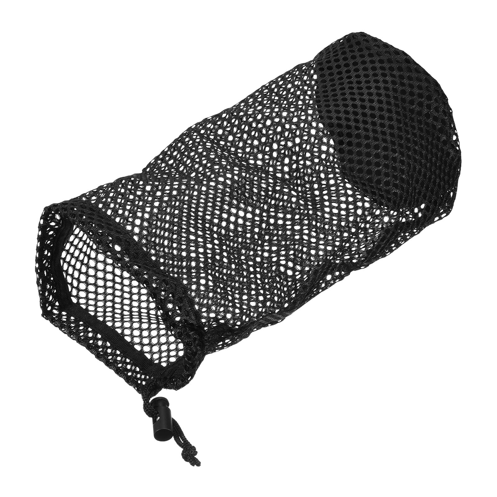 M METERXITY Golf Ball Bag - Multi-purpose Storage 48-56 Balls Durable Drawstring Bags, with Cord Lock, Apply to Golf Sport (11"x5.5", Black)