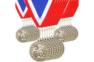 Quelay 30 Pcs 2'' Award Medals Bulk Gold Winner Medals with Neck Ribbons Metal Trophy Award Prize Gift for Tournaments, Competitions, Party, Kids and Adults