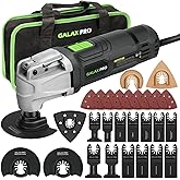 GALAX PRO 6 Variable Speed Oscillating Multi-Tool Kit 2.4Amp with Quick-Lock Accessory Change, Oscillating Angle:3°, 28pcs Ac