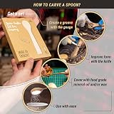 BeaverCraft BB2 Spoon Blank Kit - Four Wood Carving Blocks Cherry Mulberry view 3