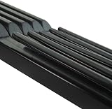 HangerWorld 15 Pack Strong Black Plastic Garment Hangers with Notches 43cm view 5