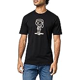 KARL LAGERFELD Mens Crewneck Short Sleeve Karl Armour Graphic Relaxed Fit T-Shirt