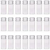 MaxMau 24 Sets 10ml Glass Vials Small Bottles Mini