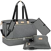 ITIEZY Diaper Bag Tote for Baby - Large Mommy Bag with Portable Changing Pad Pacifier Case, Hospital Bags Travel Baby Bag