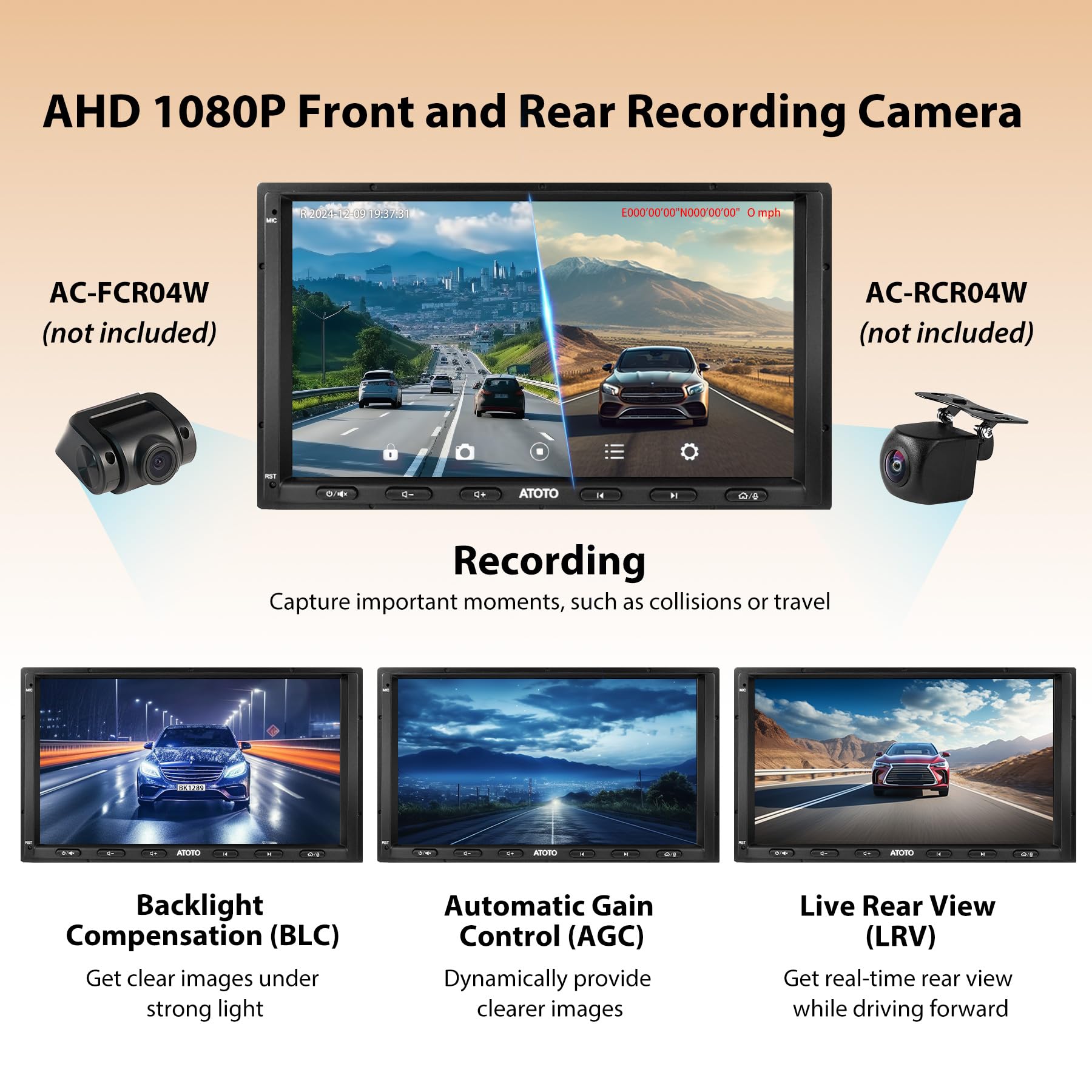 ATOTO S8 8-Core 7inch Android Double Din Car Stereo Receivers, Wireless CarPlay & Android Auto, Built-in 4G, WiFi/BT/USB Tethering, Dual Bluetooth, 4G+32G, HD LRV&SCVC, DSP, ChatGPT AI, S8G2A74MS