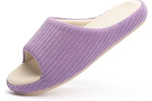 Chantomoo Womens Slipper Memory Foam Slippers Casual Comfy House Slippers Rubber Sole Bedroom Cozy Indoor Outdoor Home Slipper Slides