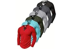 1 Piece Men's Waffle Long Sleeve Shirt, Stylish Thermal Top for Casual & Outdoor Multi-Season Wear