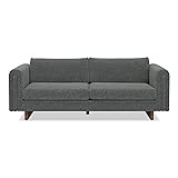 SIMPLIHOME Jones 84-inch Wide Sofa in Dark Grey