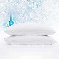 Serta Power Chill Cooling Pillow Protectors, Stain Resistant and Zippered Pillow Protector, Protects Pillow from Dust and Dir