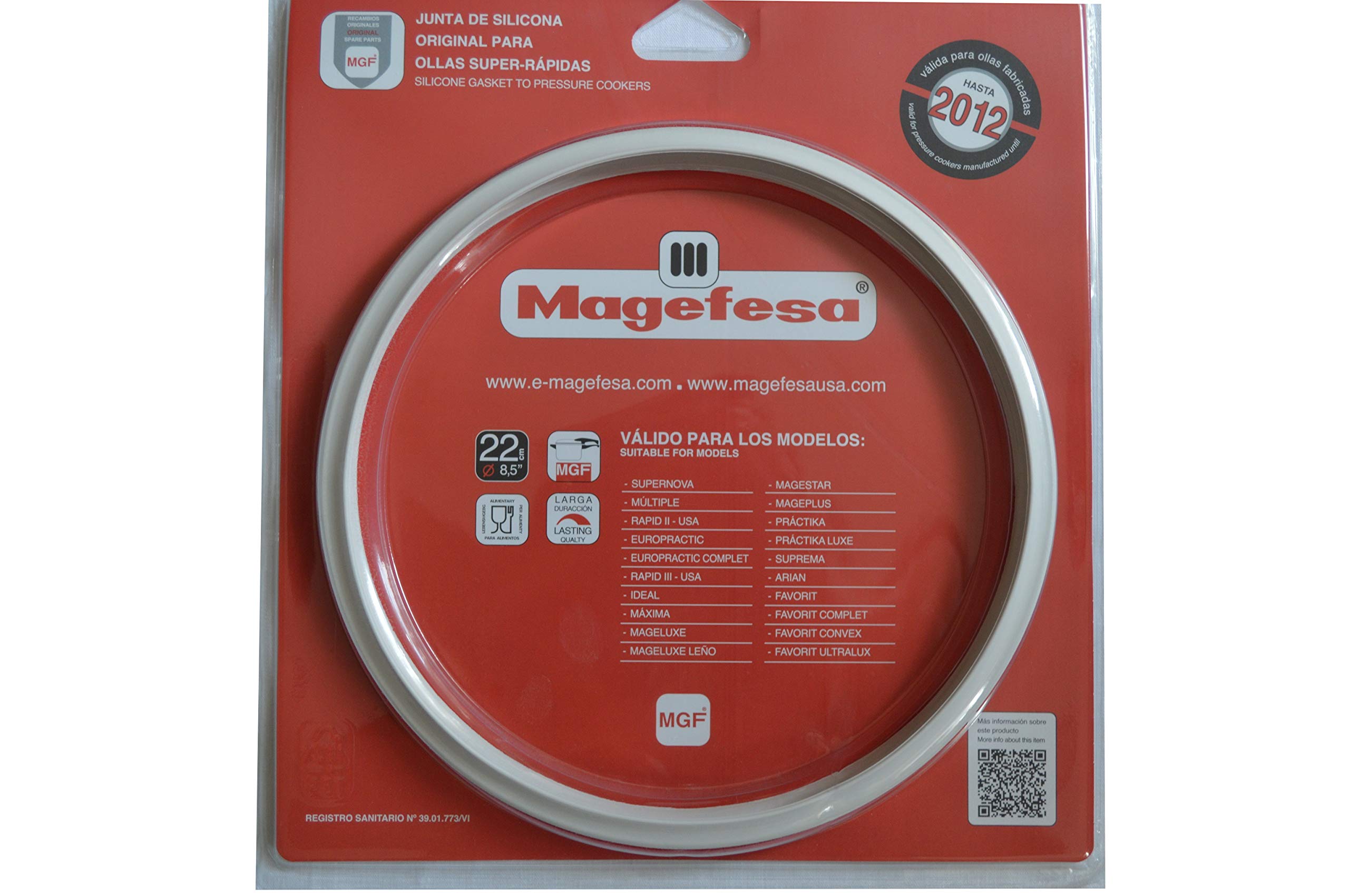Sealing ring for Pressure Cookers ELO/ELO/ELO The Quick/ELO. Vario Nivella Casserole Pots/Original Magefesa III/M & K for 3,4,6,8Litres 22cm