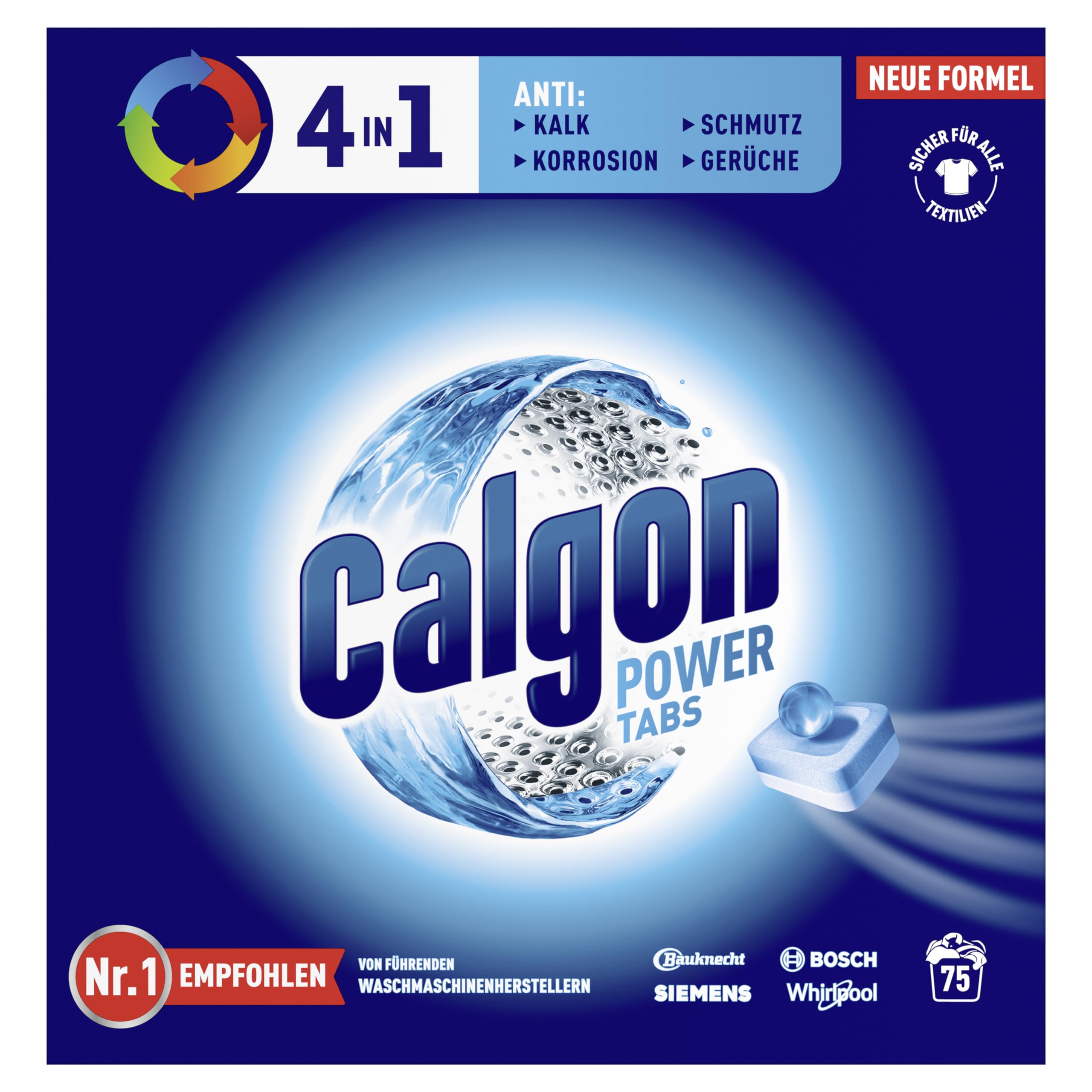Calgon 2-in-1 Anti-Limescale Protection and Cleaning Tabs