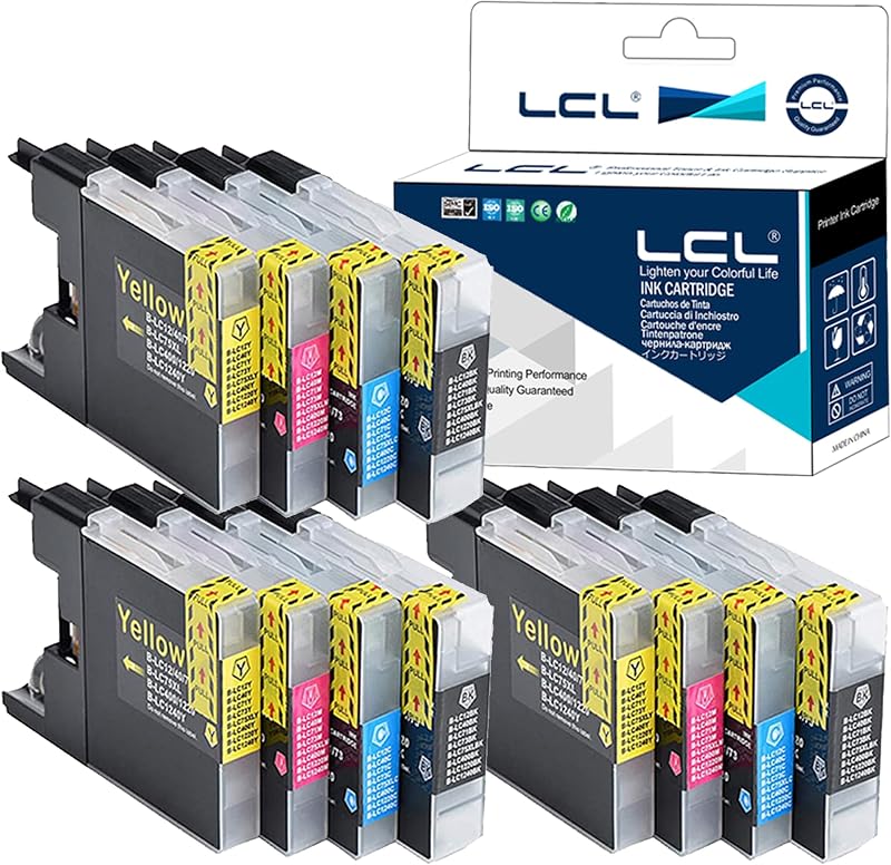 LCL LC1240 Ink Cartridge Replacement for Brother LC1220 MFC-J6910CDW J6710CDW