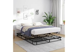 SWBVS Queen Box Spring 5 Inch Box Spring for Queen Bed,Heavy Duty Carbon Steel Box Spring Bed Base with Easy Assembly,Mattress Foundation,Quiet Noise-Free,3000lbs Max Weight Capacity