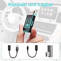 Pashlysh Wireless Carplay Adapter for iPhone, 2024