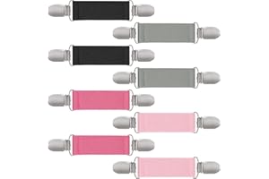 ZKPTOPS Winter Mitten Clips Elastic Stainless Steel Gloves Clips for Toddler Kids Adults Dress Cinch Sweater Cardigan Shawl Clip