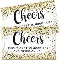 Rxbc2011 100 Free Drink Tickets Coupons For A Free Drink Wedding Christmas Work Event Party Bar Kraft Card