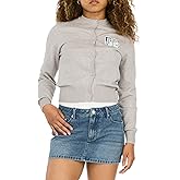 Forever 21 Women's Long Sleeve Knit Sweater with New York Back Graphic