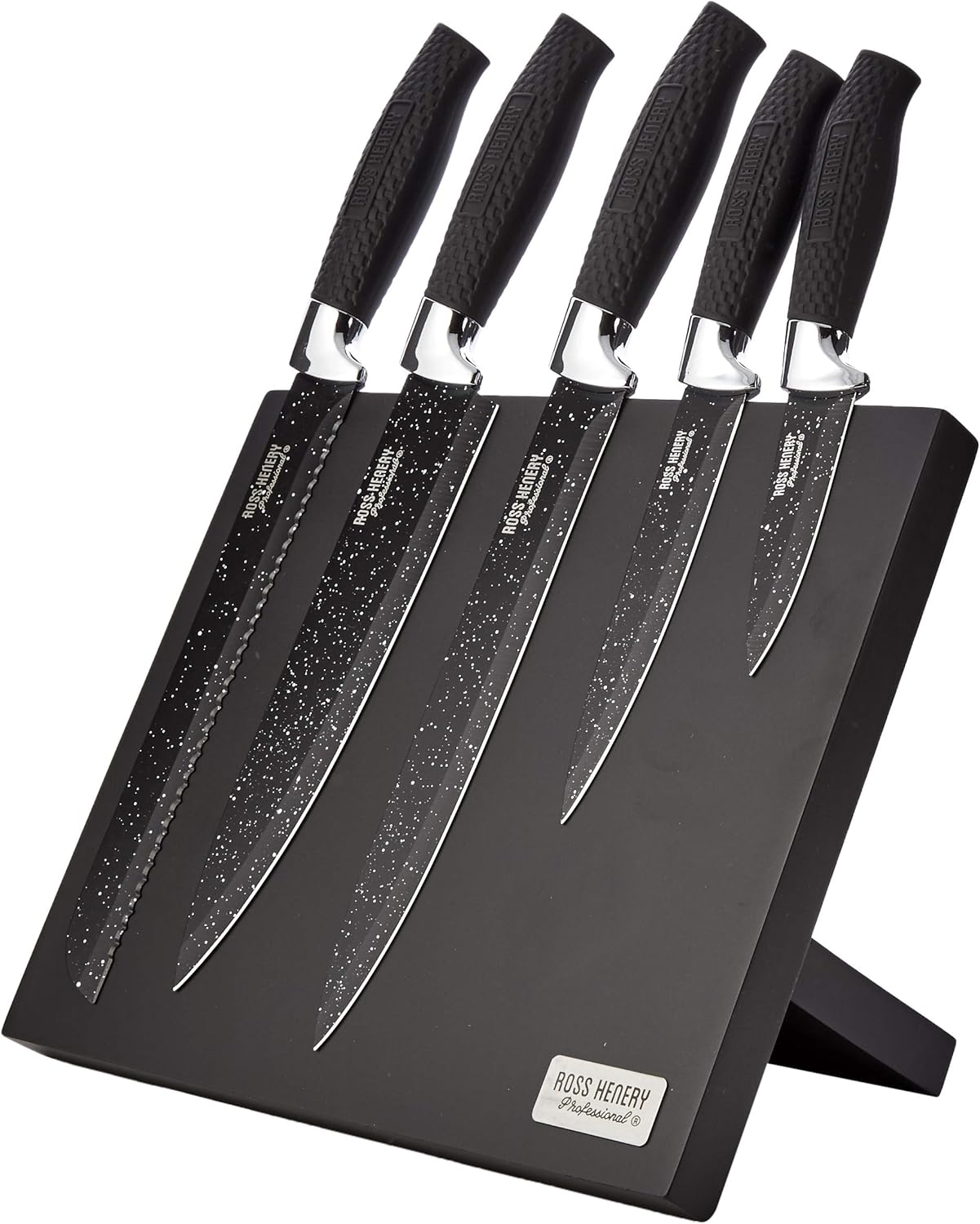 Ross Henery Professional Knives, 5 Piece kitchen knife set in on a