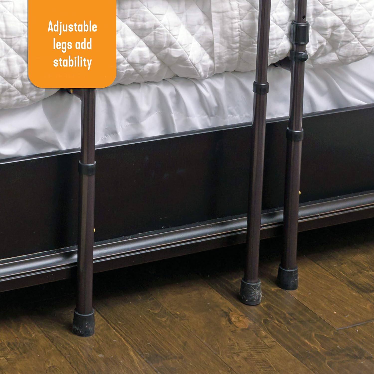Stander Mobility Rail, Senior Bed Rail and Assist Bar with Swing-Out Mobility Arm and Organizer Pouch: Health & Personal Care