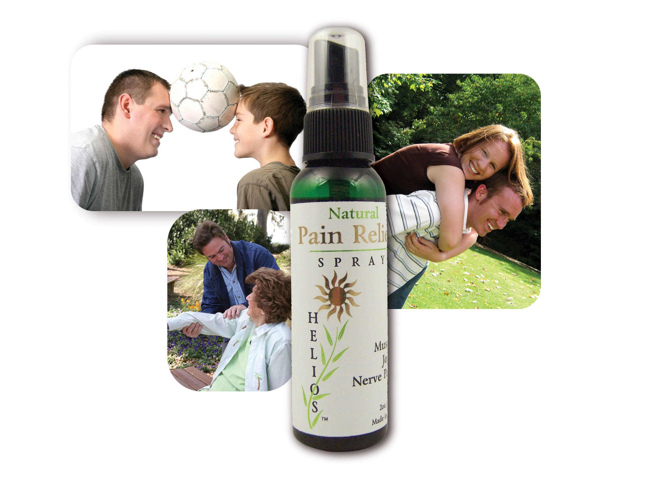 Helios Natural Pain Relief Spray 2 Oz on Galleon Philippines