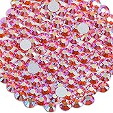 BEADSLAND 1440 Pieces Flat Back Crystal Rhinestones Round Gems,Hyacinth AB,SS16,3.8-4.0mm
