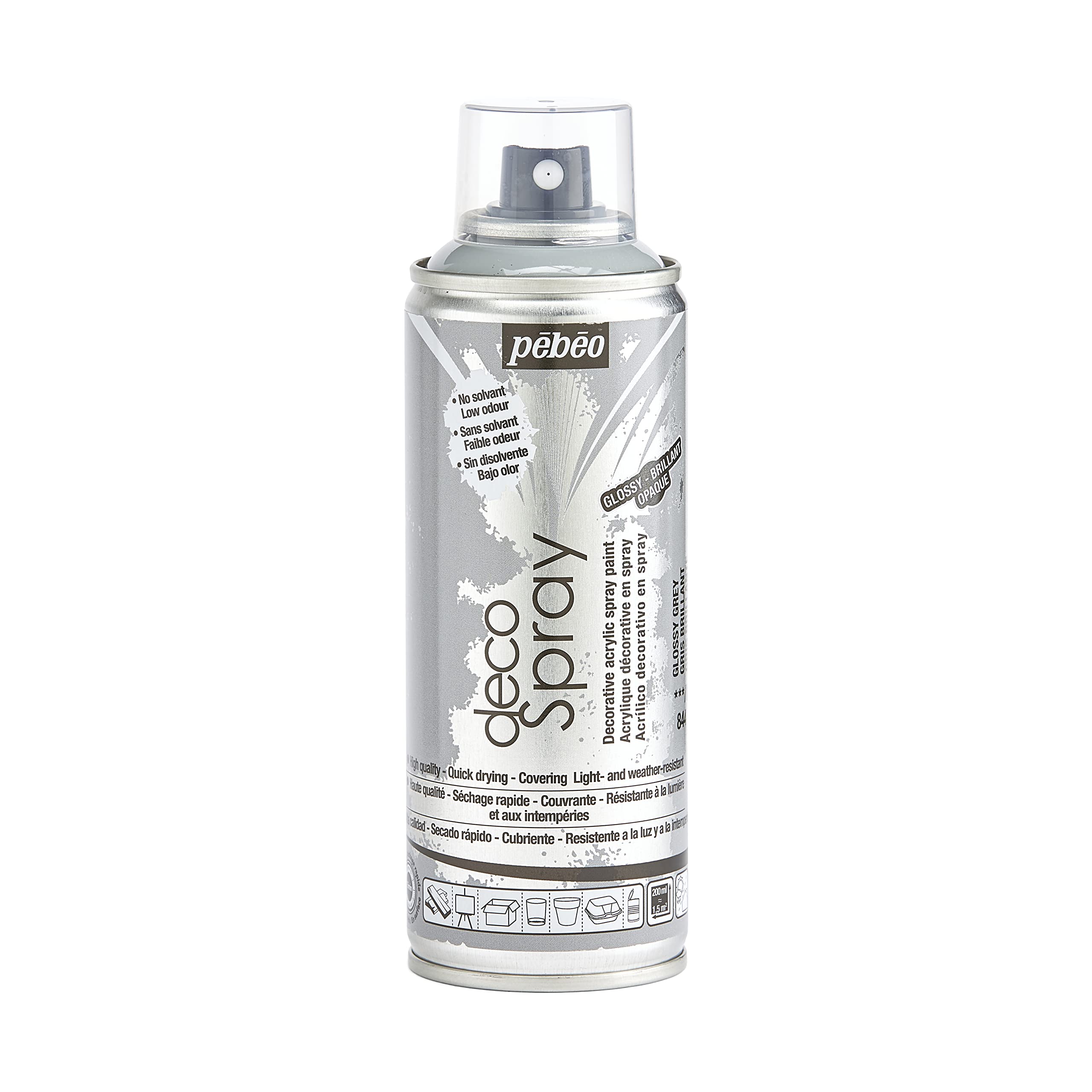 PEBEO 200ml Decospray, Glossy Grey