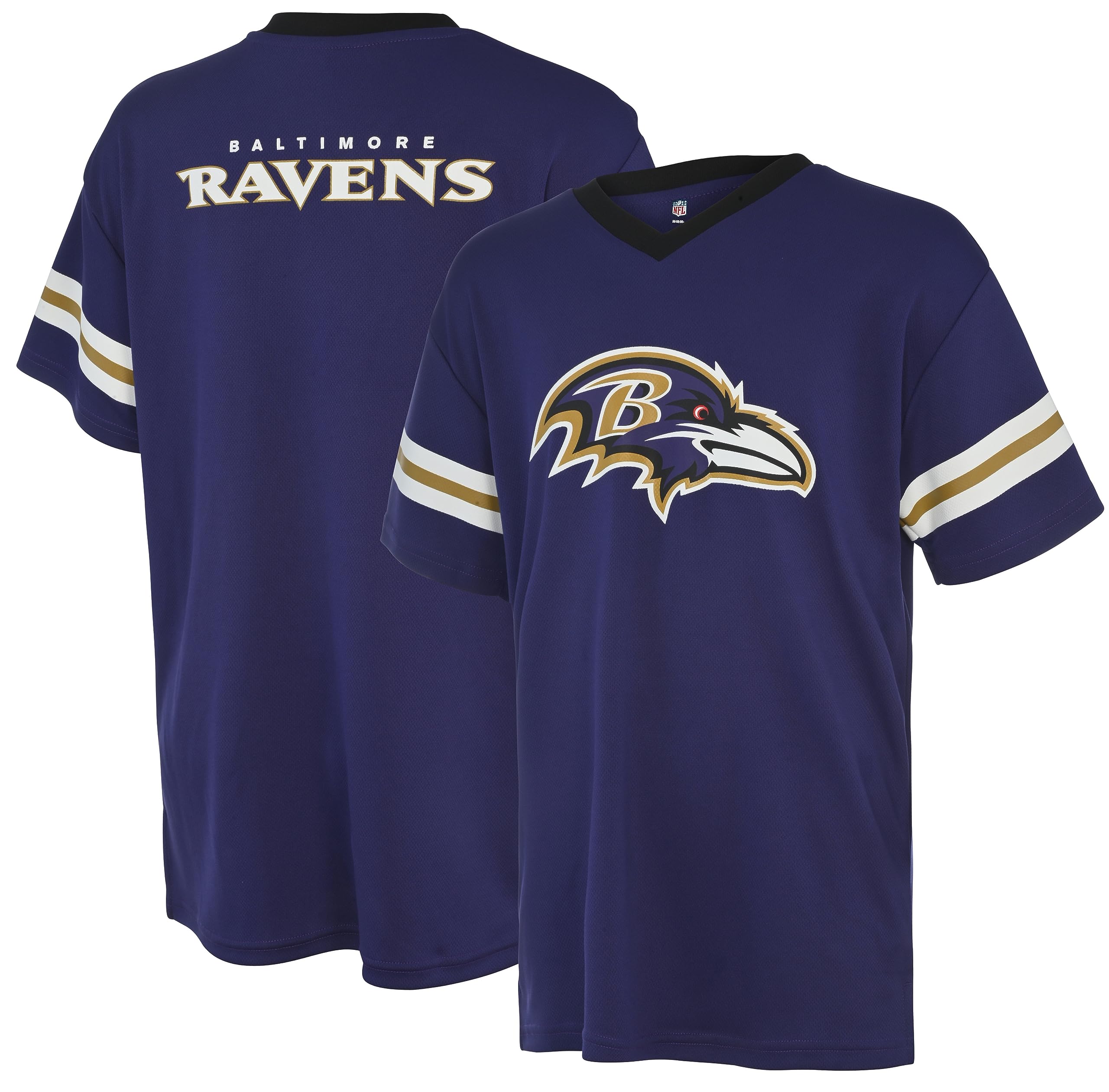 Outerstuff NFL Kids Youth 4-20 Official Game Day Team Jersey (as1, Numeric, Numeric_8, Regular, Baltimore Ravens - Purple) Image