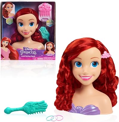 Just Play Disney Princess Ariel Styling Head - 8 Inch Kids Hair Toy