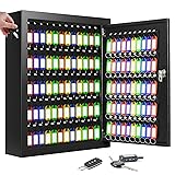 125 Keys Key Lock Box Wall Mount, Anti-Theft Key