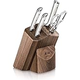 Cangshan S1 Series 1022568 German Steel Forged 5-Piece Starter Knife Block Set, Walnut