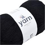 KORBOND DK Black Yarn 100g Acrylic Wool Lightweight Hypoallergenic view 2