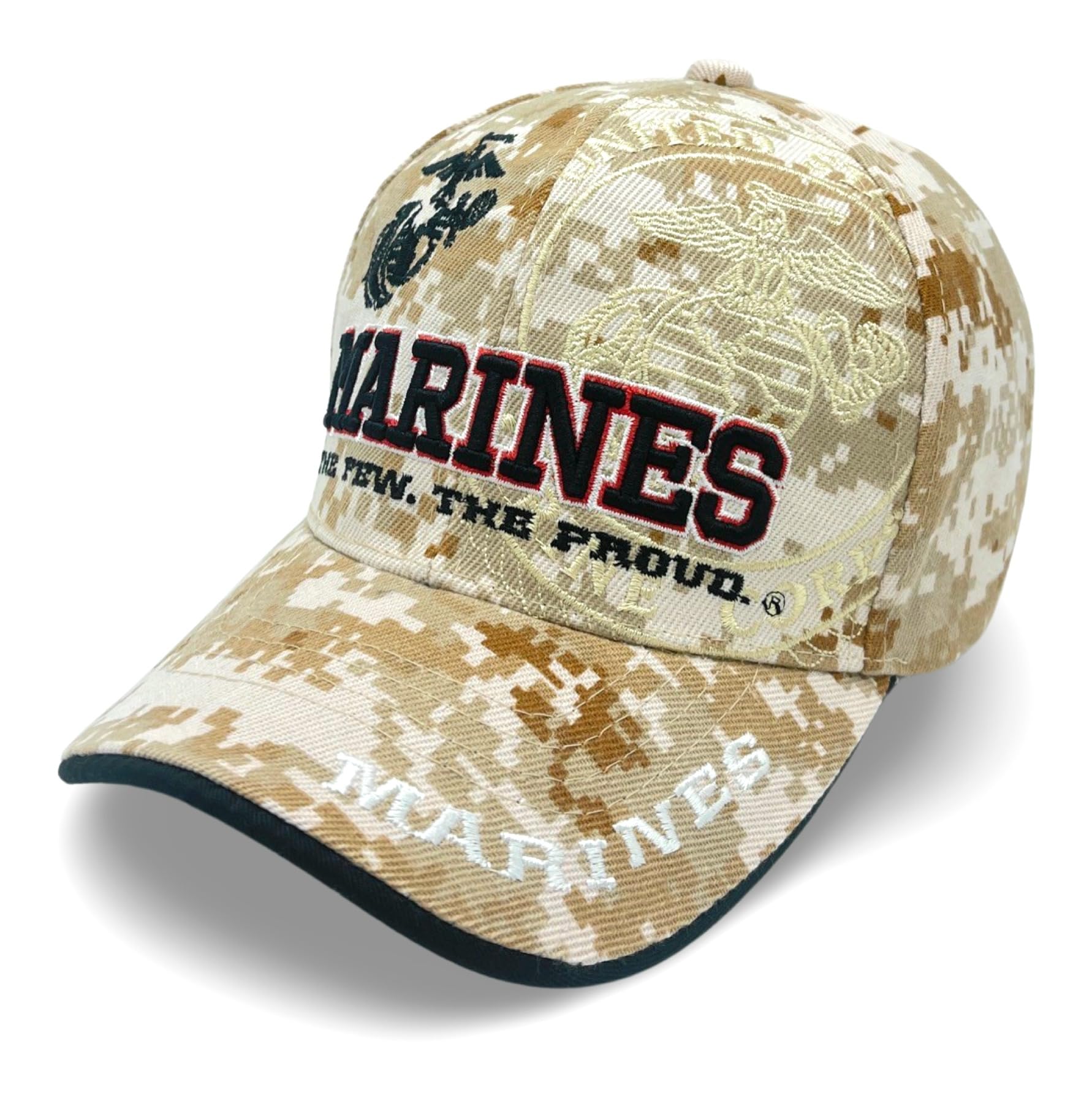 US Marine Corps Official Licensed Baseball Cap - Desert Camo, Adjustable Strap, Premium Quality - View #6