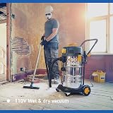 Vacmaster WD M38 110V 38L Wet Dry Dust Extractor with Push Clean Filter view 3