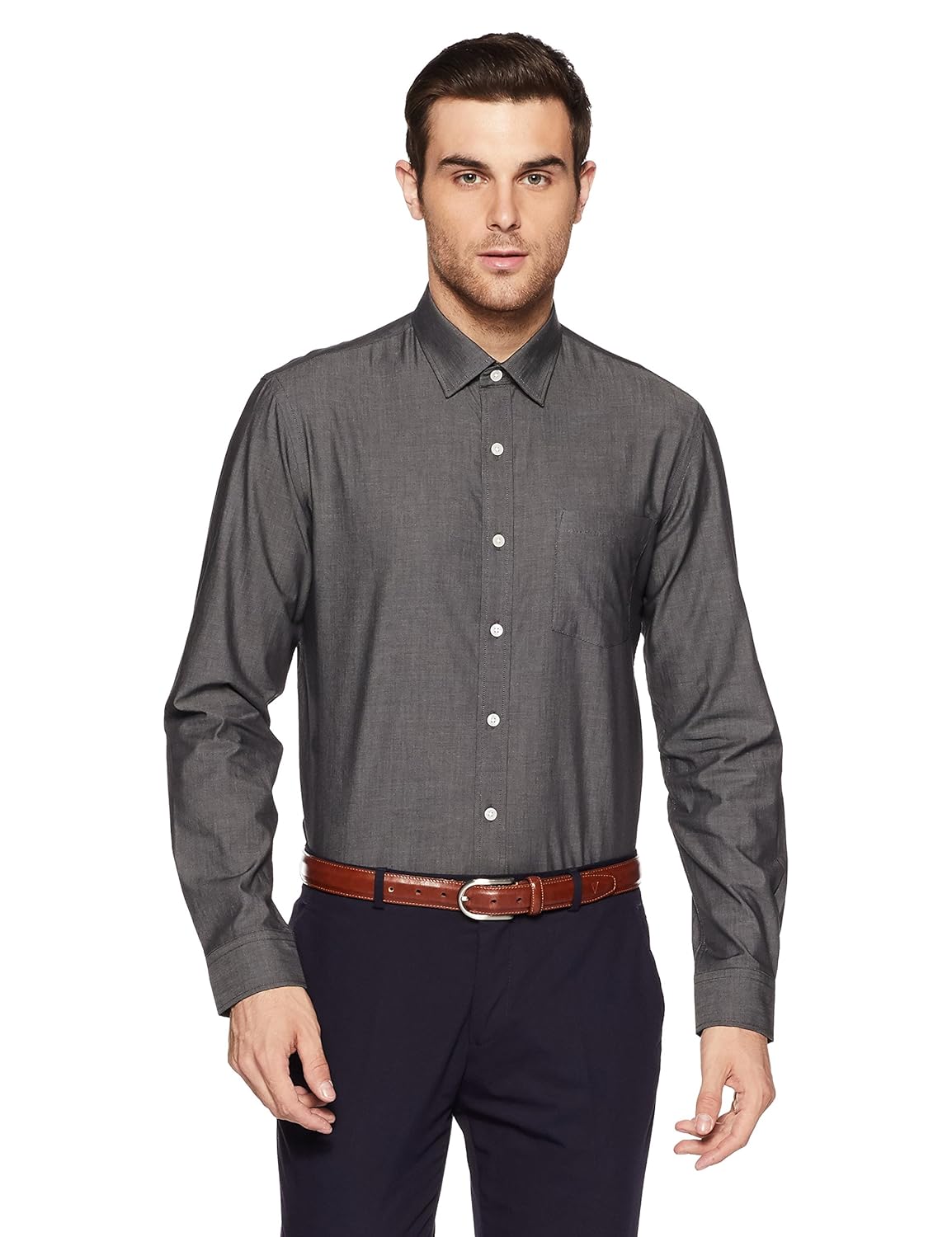 Buy Arrow Men's Solid Slim Fit Formal Shirt at Amazon.in