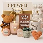 Get Well Soon Gift Baskets for Women - After Surgery Recovery Cancer Care Package for Women, Self Care, Chemo Basket, Thinking of you and Feel Better Gifts - Sympathy Box for Sick Friend Post Surgery