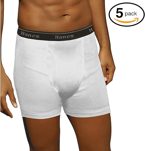 Hanes Men's 5Pack Ultimate FreshIQ Boxer with ComfortFlex Waistband