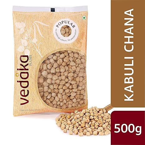 Amazon Brand-Vedaka Popular Kabuli Chana / Chhole, 500g