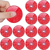 Sotiff 12 Pcs Spider Web Fidget Spinners Bulk, Mini Fidget Toys | Spider Web Birthday Party Favors, Goodie Bags Stuffers, Party Games, Rewards Carnival Prizes
