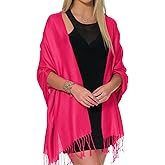 Pashmina Shawls and Wraps for Evening Dresses, Large Soft Pashminas Wedding Shawl